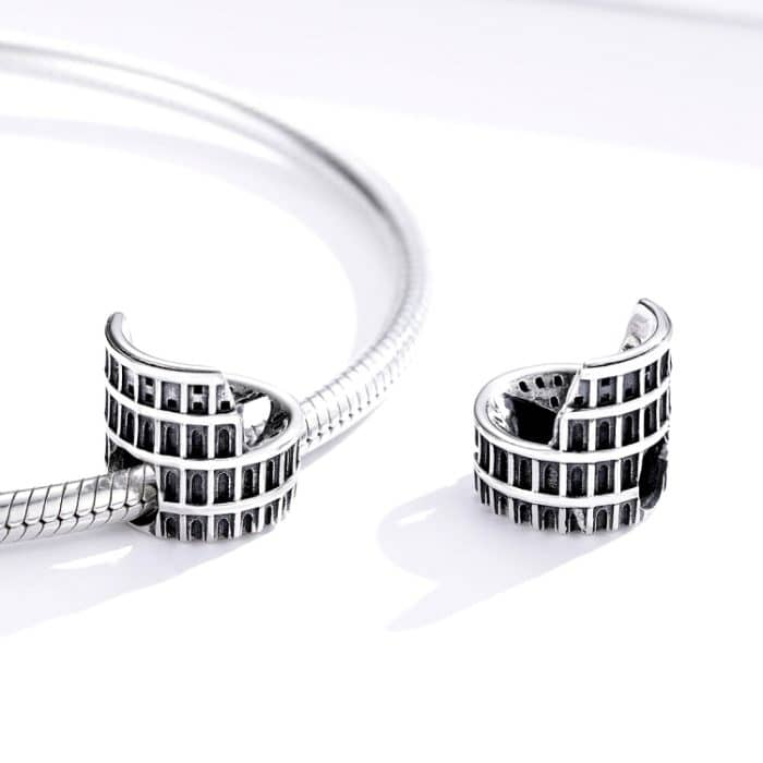 S925 Sterling Silber Kolosseum Perlen DIY Armband Halskette Zubehör – Bild 5