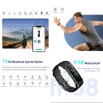 S5-4 Smart Armband IP68 Wasserdichte Herzfrequenz Sport Fitness Tracker Smart Watch – Bild 5