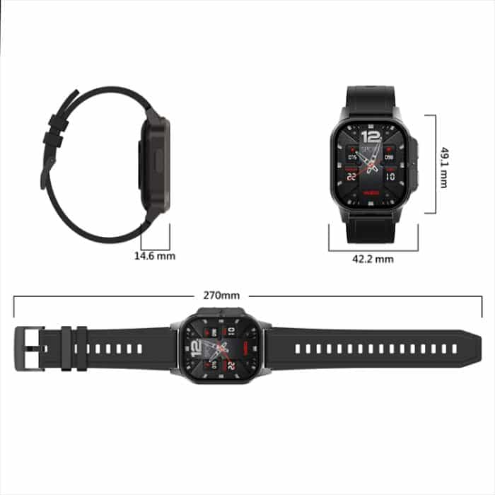 LEMFO DM62 2,13 Zoll AMOLED Square Screen Smart Watch Android 8.1, 2GB+16GB – Bild 4