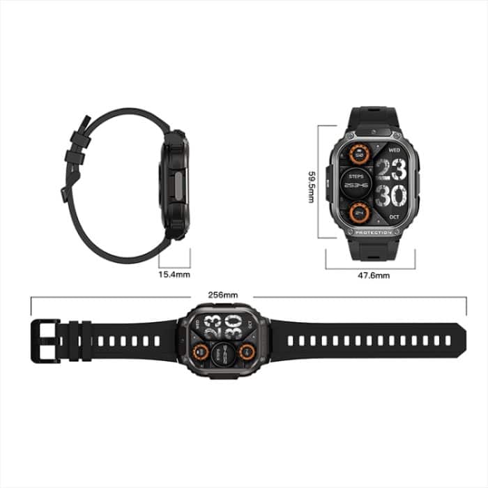 LEMFO DM63 2,13 Zoll AMOLED Square Screen Smart Watch Android 8.1, 2GB+16GB – Bild 4