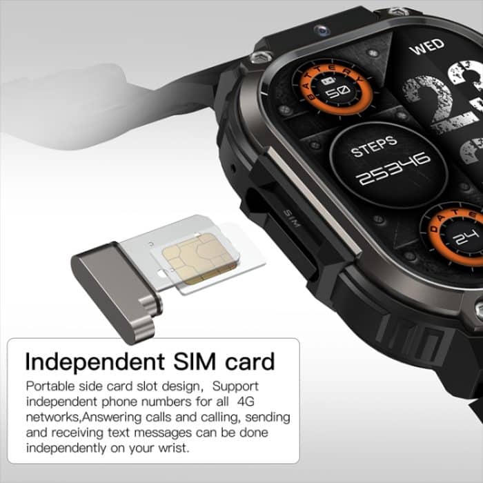 LEMFO DM63 2,13 Zoll AMOLED Square Screen Smart Watch Android 8.1, 2GB+16GB – Bild 5