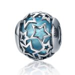 S925 Sterling Silber Bright Starry Sky Perlen DIY Armband Halskette Zubehör