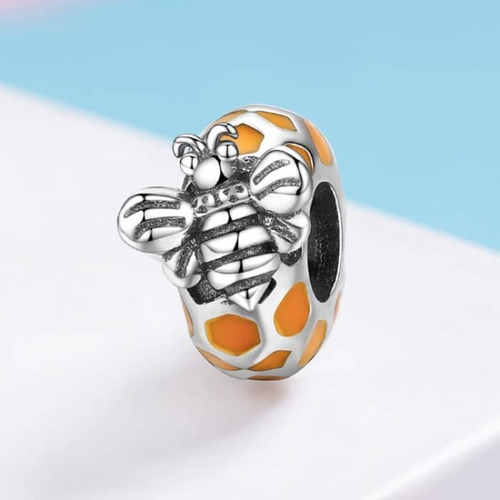 S925 Sterling Silber Bienenperlen DIY Armband Halskette Zubehör – Bild 2