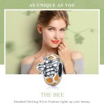 S925 Sterling Silber Bienenperlen DIY Armband Halskette Zubehör – Bild 3