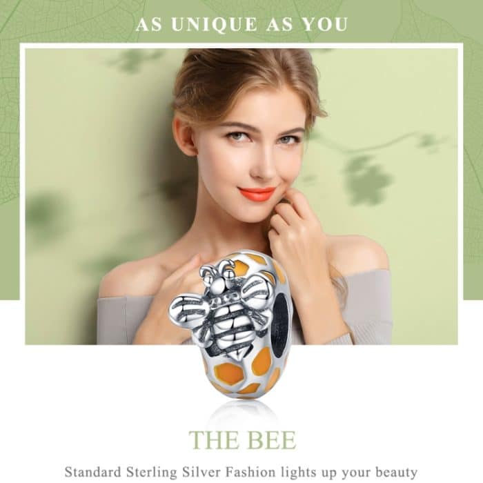 S925 Sterling Silber Bienenperlen DIY Armband Halskette Zubehör – Bild 3