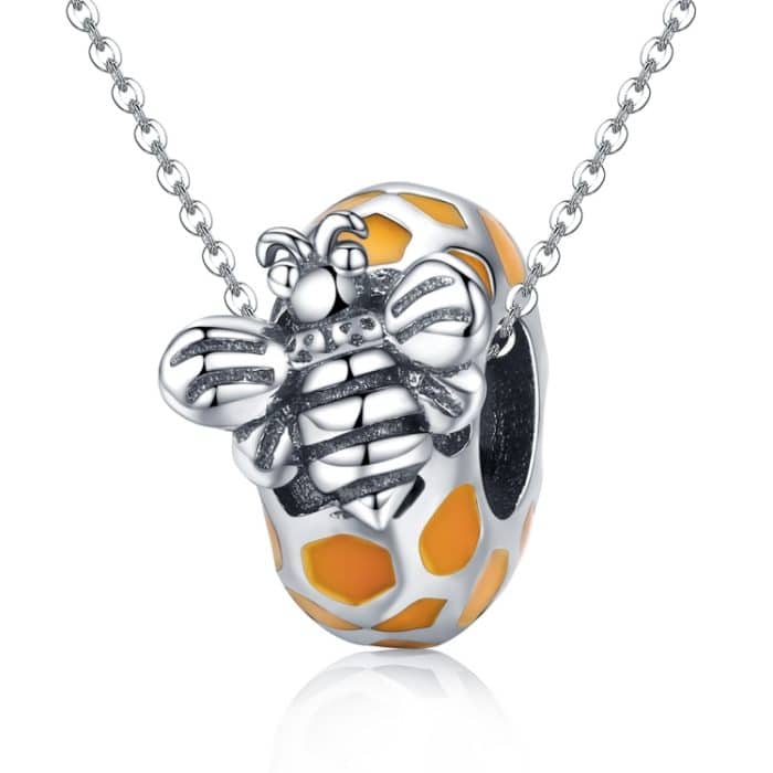 S925 Sterling Silber Bienenperlen DIY Armband Halskette Zubehör – Bild 5