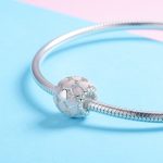 S925 Pure Silver Pink Herzförmige Diamantperlen – Bild 6