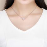 S925 Pure Silver Pink Herzförmige Diamantperlen – Bild 8