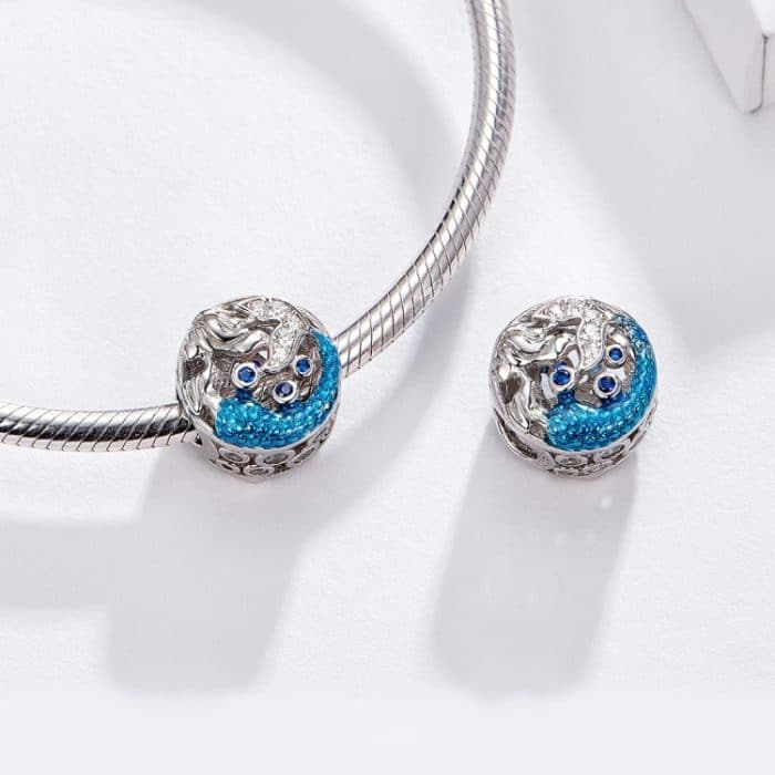 S925 Sterling Silber Meerjungfrau Perlen DIY Armband Halskette Zubehör – Bild 6