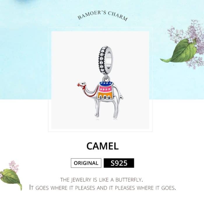 S925 Sterling Silber Anhänger Kamelperlen DIY Armband Halskette Zubehör – Bild 5