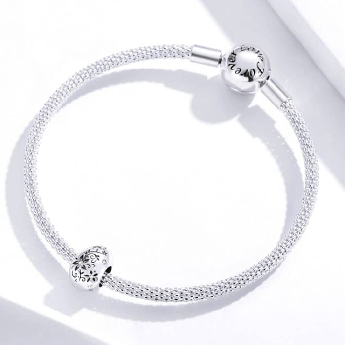 Osterei Retro Muster Sterling Silber S925 Perlen DIY Armband Zubehör – Bild 5