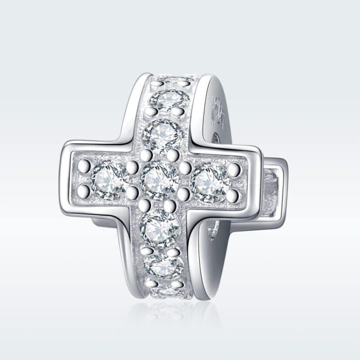 Mode Perlen DIY Armband Zubehör Sterling Silber S925 Cross Loose Perlen – Bild 2