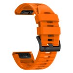 26 mm einfarbiges Silikon-Schnellverschluss-Uhrenarmband mit Stahlschnalle, For Garmin Fenix 7X – Bild 6
