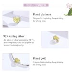 Life Tree DIY Armband Zubehör S925 Pure Silver Herzförmige Gold Hollow Silver Beads – Bild 2