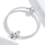 S925 Sterling Silber Anhänger zu Mama Perlen DIY Armband Halskette Zubehör – Bild 3