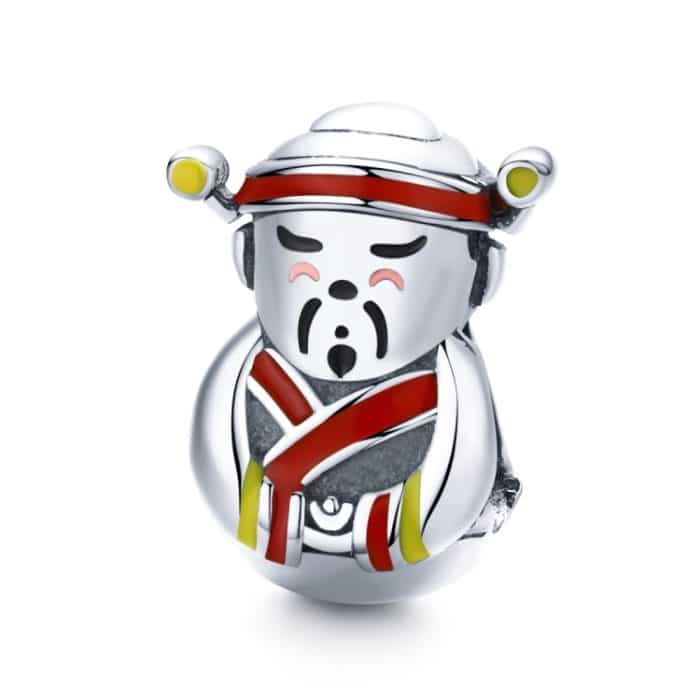 Reines Silber S925 Frühlingsfest Gott des Reichtums Perlen DIY Armband Zubehör Silber Perlen – Bild 1