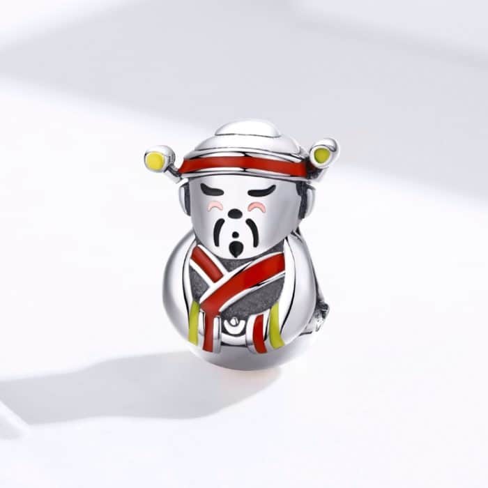 Reines Silber S925 Frühlingsfest Gott des Reichtums Perlen DIY Armband Zubehör Silber Perlen – Bild 2