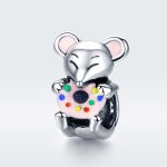 Reine Silber Perlen Maus S925 Lose Perlen DIY Armband Zubehör – Bild 4