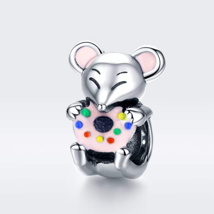 Reine Silber Perlen Maus S925 Lose Perlen DIY Armband Zubehör – Bild 4