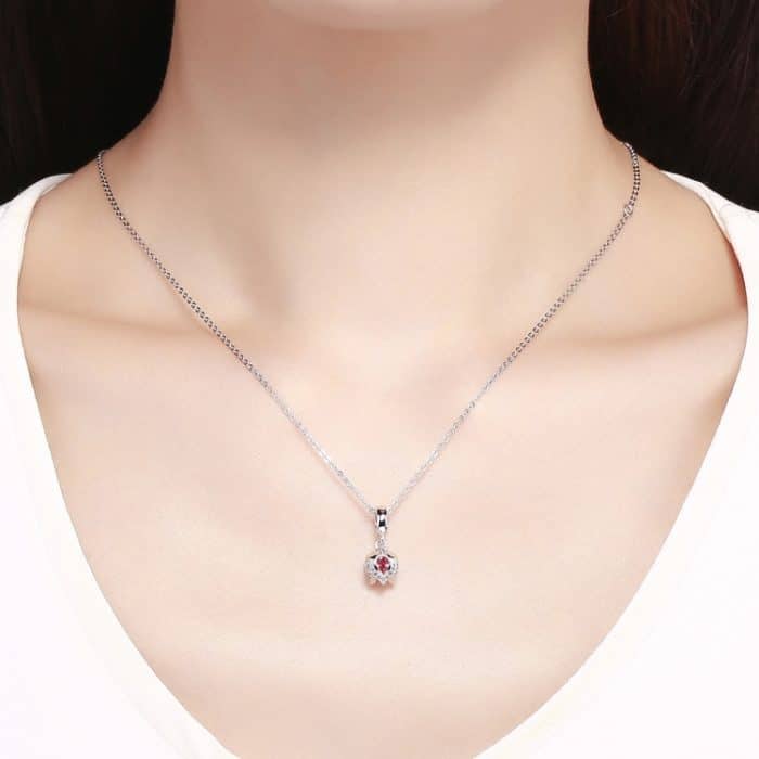 S925 Sterling Silber Anhänger Tulpe Perlen DIY Armband Halskette Zubehör – Bild 6