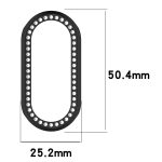 Diamond Half Pack Hollow PC-Uhrenschutzhülle, For Xiaomi Mi Band 8 / 9 Ceramic / 10 Ceramic – Bild 3