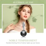 S925 Sterling Silber Perle Anhänger DIY Armband Halskette Zubehör – Bild 3