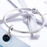 S925 Sterling Silber Perle Anhänger DIY Armband Halskette Zubehör – Bild 7