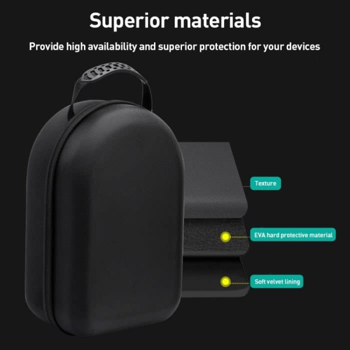 Wasserdichte Host-Aufbewahrungstasche aus EVA-Stoff mit Samtgriff, For Apple Vision Pro – Bild 4