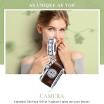 S925 Sterling Silber Retro Kamera Anhänger DIY Armband Halskette Zubehör – Bild 3