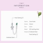 S925 Sterling Silber Koala Sicherheitskette DIY Armband Halskette Zubehör – Bild 5