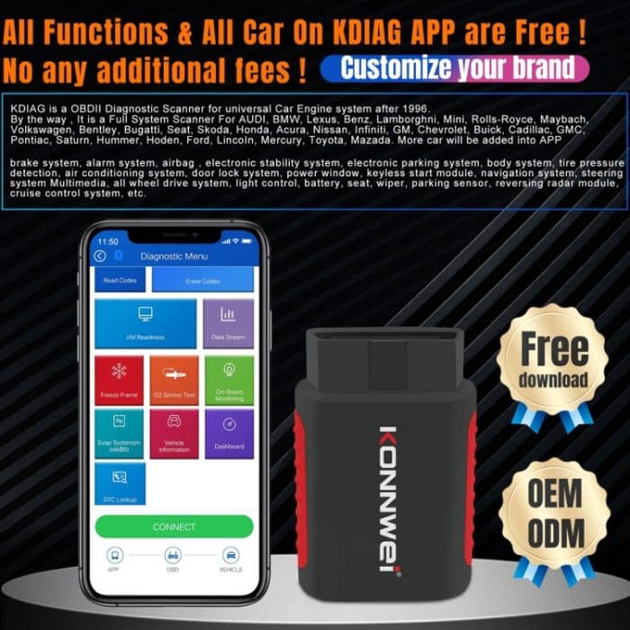 KONNWEI K DIAG Auto-OBDII-Vollsystem-Diagnosescanner, K DIAG – Bild 4