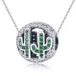 S925 Sterling Silber Anhänger Kraft Kaktus Perlen DIY Armband Halskette Zubehör – Bild 5