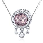 S925 Sterling Silber Anhänger Brilliant Herz Perlen DIY Armband Halskette Zubehör – Bild 5