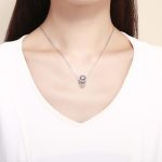 S925 Sterling Silber Anhänger Brilliant Herz Perlen DIY Armband Halskette Zubehör – Bild 6