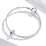 S925 Sterling Silber Blau Zirkon Positionierungsschnalle Perlen DIY Armband Halskette Zubehör – Bild 7