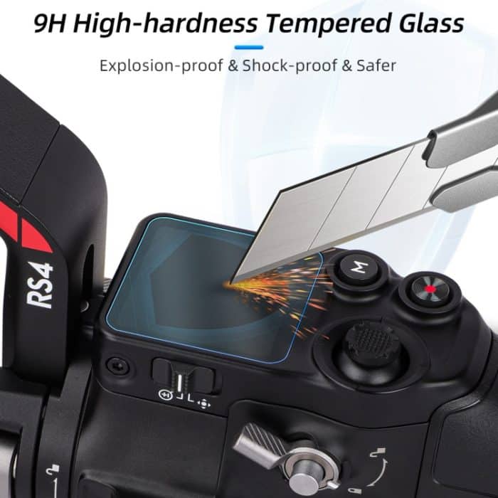 Sunnylife 2 Stück Bildschirm explosionsgeschützte gehärtete Glasfolie, For DJI RS 4/RS 4 Pro/RS 3/RS 3 Pro – Bild 3