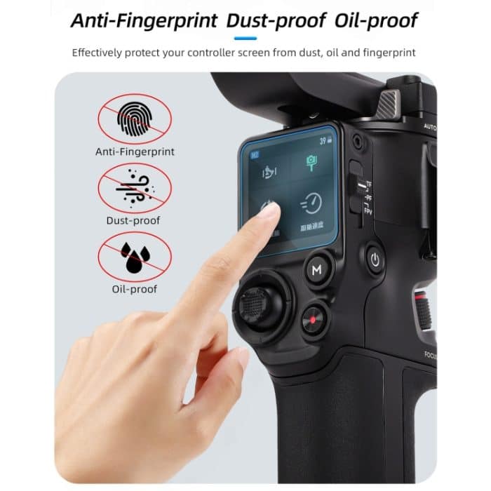 Sunnylife 2 Stück Bildschirm explosionsgeschützte gehärtete Glasfolie, For DJI RS 4/RS 4 Pro/RS 3/RS 3 Pro – Bild 4