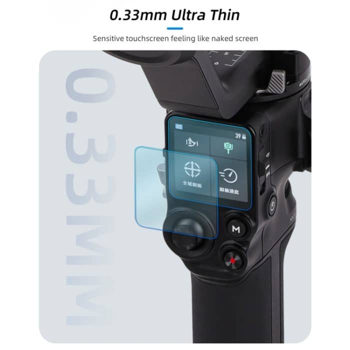 Sunnylife 2 Stück Bildschirm explosionsgeschützte gehärtete Glasfolie, For DJI RS 4/RS 4 Pro/RS 3/RS 3 Pro – Bild 5