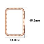Diamond Half Pack Hollow PC-Uhrenschutzhülle, For Samsung Galaxy Fit 3 – Bild 3