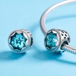 S925 Sterling Silber Mysterious Star Octagon Perlen DIY Armband Halskette Zubehör – Bild 7