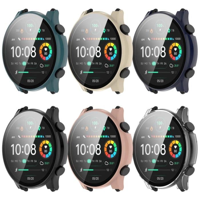 Integrierte Uhrenschutzhülle aus PC + gehärtetem Film, For Xiaomi Haylou RT3 / Solar Plus LS16 – Bild 4