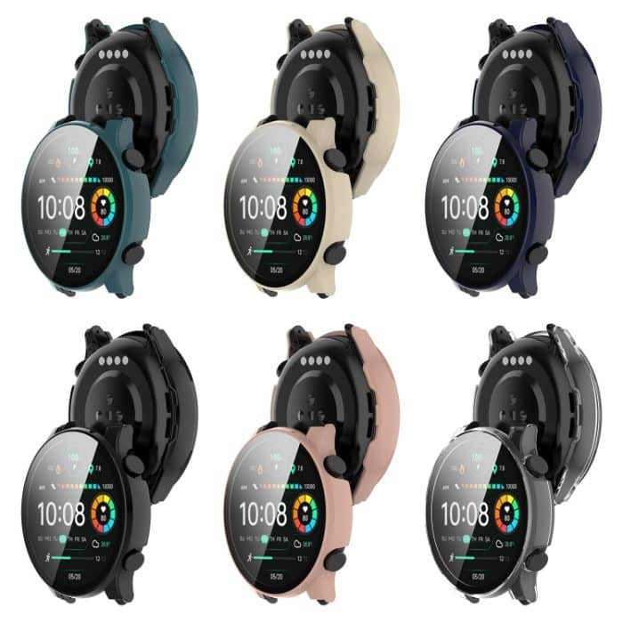 Integrierte Uhrenschutzhülle aus PC + gehärtetem Film, For Xiaomi Haylou RT3 / Solar Plus LS16 – Bild 5