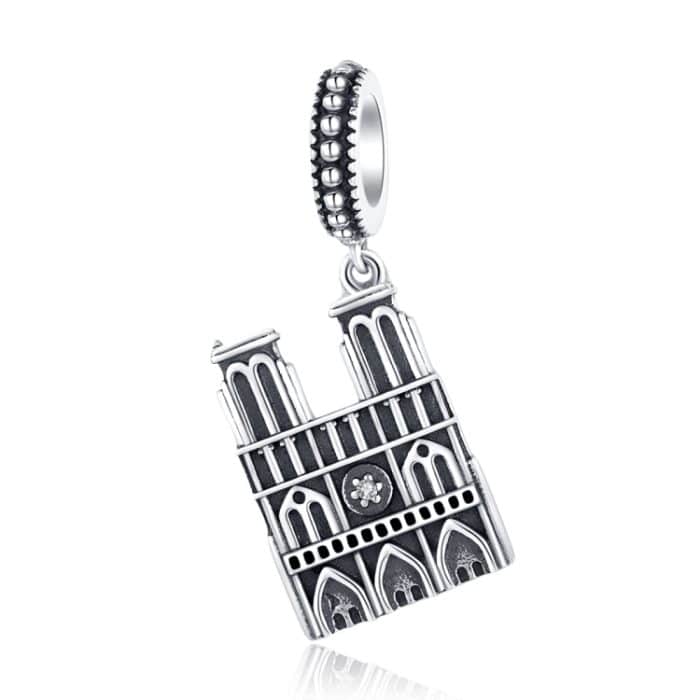 S925 Sterling Silber Notre Dame de Paris Pendent DIY Armband Halskette Zubehör – Bild 1