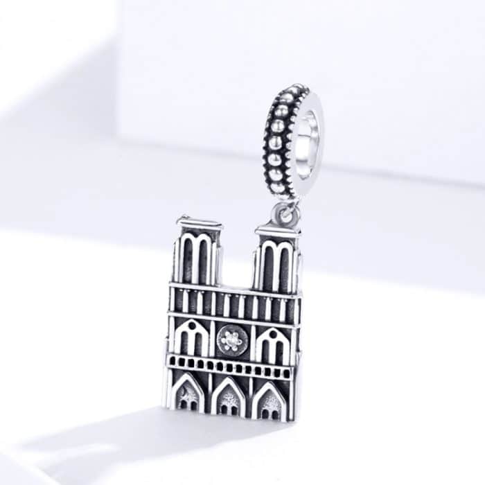 S925 Sterling Silber Notre Dame de Paris Pendent DIY Armband Halskette Zubehör – Bild 2