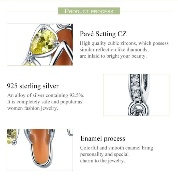 S925 Sterling Silber Gemütlicher Sommerkopf Anhänger DIY Armband Halskette Zubehör – Bild 4