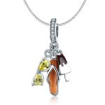 S925 Sterling Silber Gemütlicher Sommerkopf Anhänger DIY Armband Halskette Zubehör – Bild 5