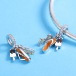 S925 Sterling Silber Gemütlicher Sommerkopf Anhänger DIY Armband Halskette Zubehör – Bild 6