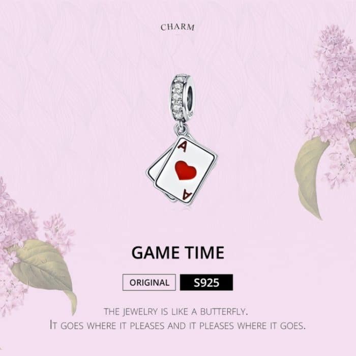 S925 Sterling Silber Rot Herz Ein Anhänger DIY Armband Halskette Zubehör – Bild 3