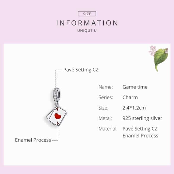 S925 Sterling Silber Rot Herz Ein Anhänger DIY Armband Halskette Zubehör – Bild 5