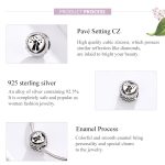 S925 Sterling Silber Liebe Katze Hohlherz Perlen DIY Armband Halskette Zubehör – Bild 4